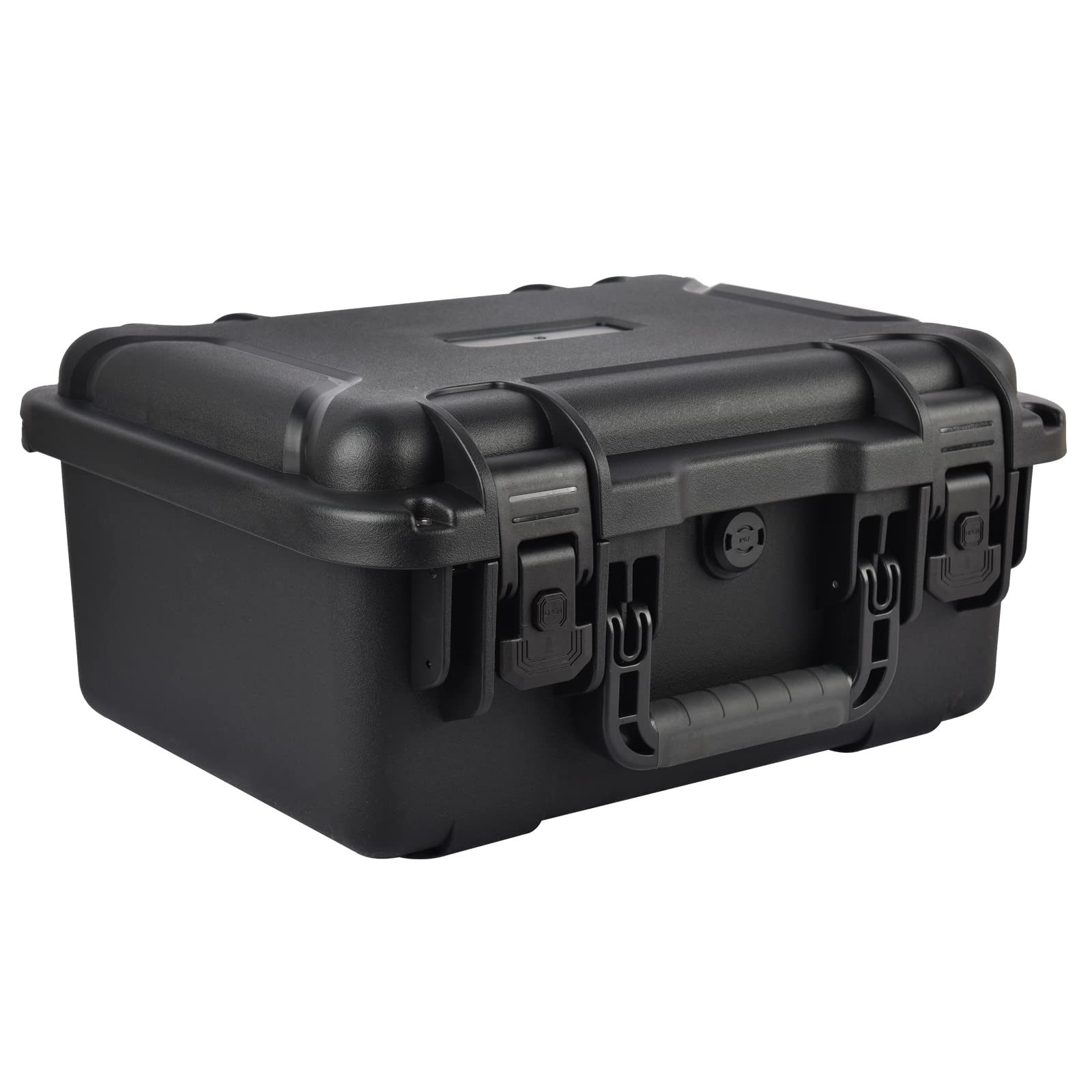Funda para cámara impermeable grande de 43 x 35,5 x 20,3 cm, caja protectora de cámara portátil y compacta a prueba de golpes con espuma insertada personalizable para drones, equipos de