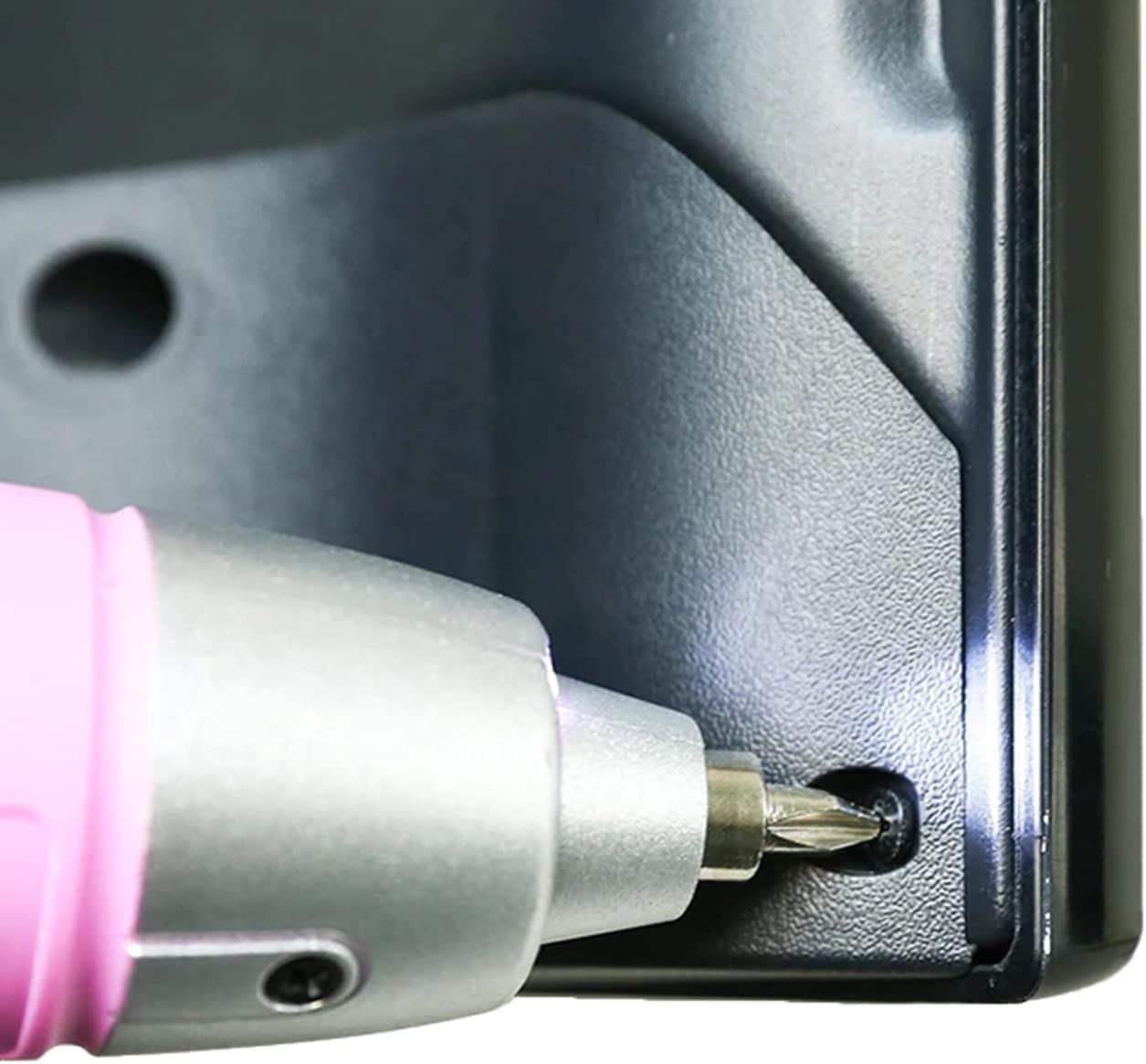 DEKO Malette Outils Rose 98 Pièces Avec Visseuse Électrique Sans Fil 3.6v, Caisse a Outil Complete de Réparation Maison, Bureau et Atelier, Quincaillerie et Kit de Bricolage