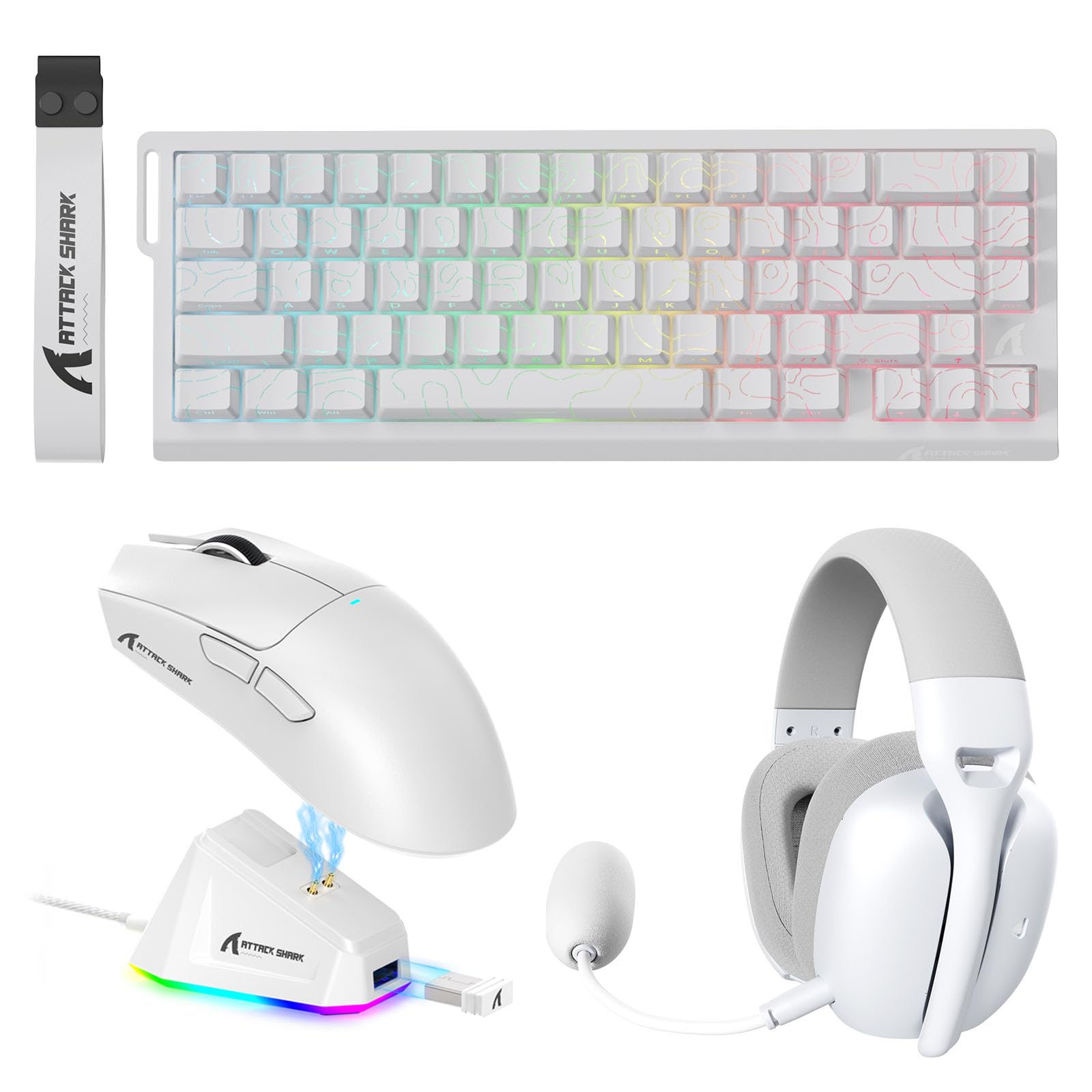 Amazon.com: ATTACK SHARK X11 Gaming Mouse and X68 PRO HE Keyboard