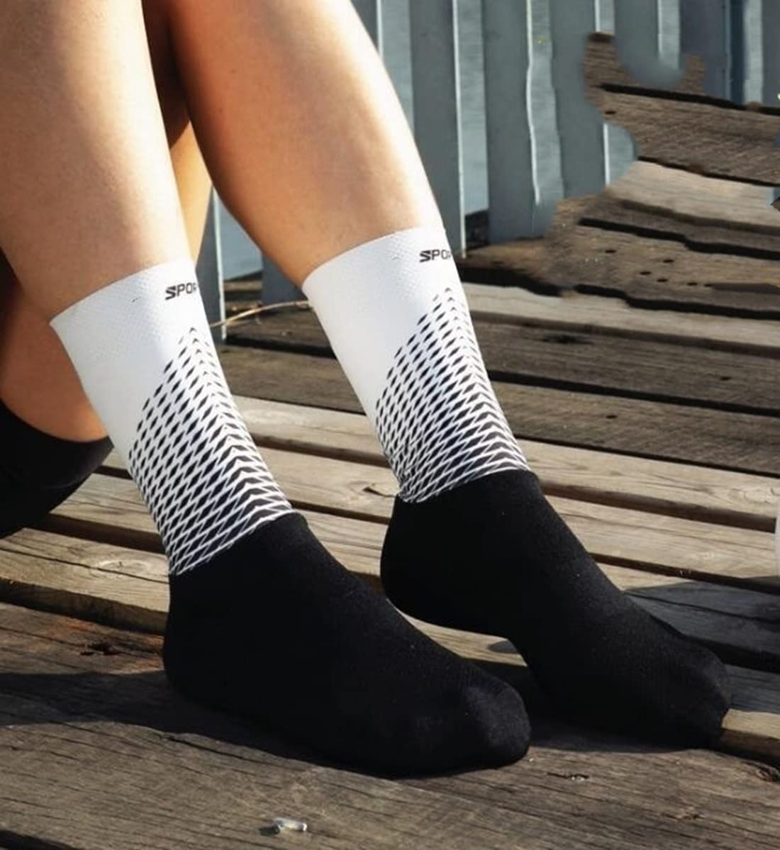 Radsocken 3 Paare Radfahren Socken Atmungsaktive Straße Fahrradsocken Outdoor Sports Racing Bike Compression Socken Neu