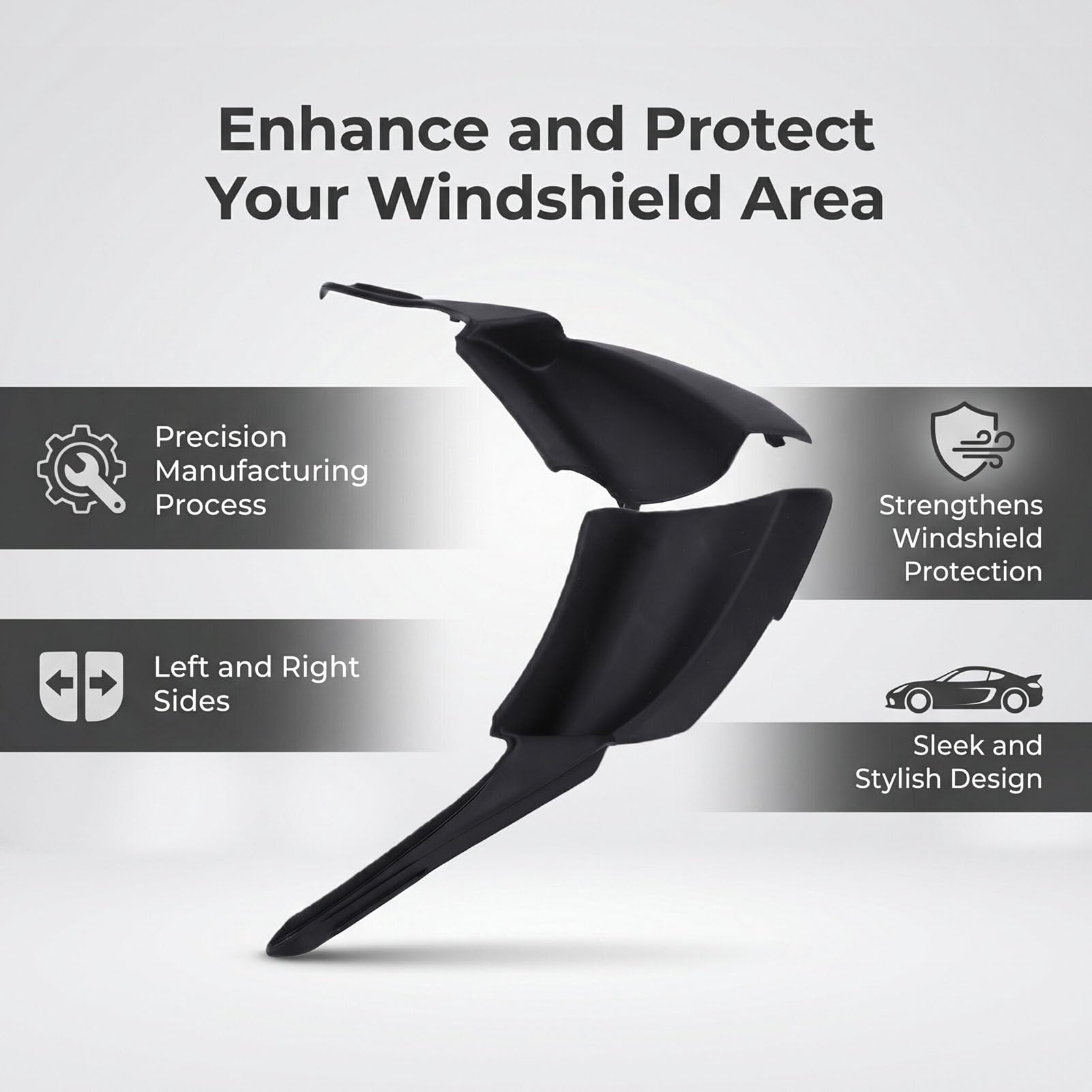 Wiper Side Cowl Cover Trim Panel do Infiniti QX56 QX80