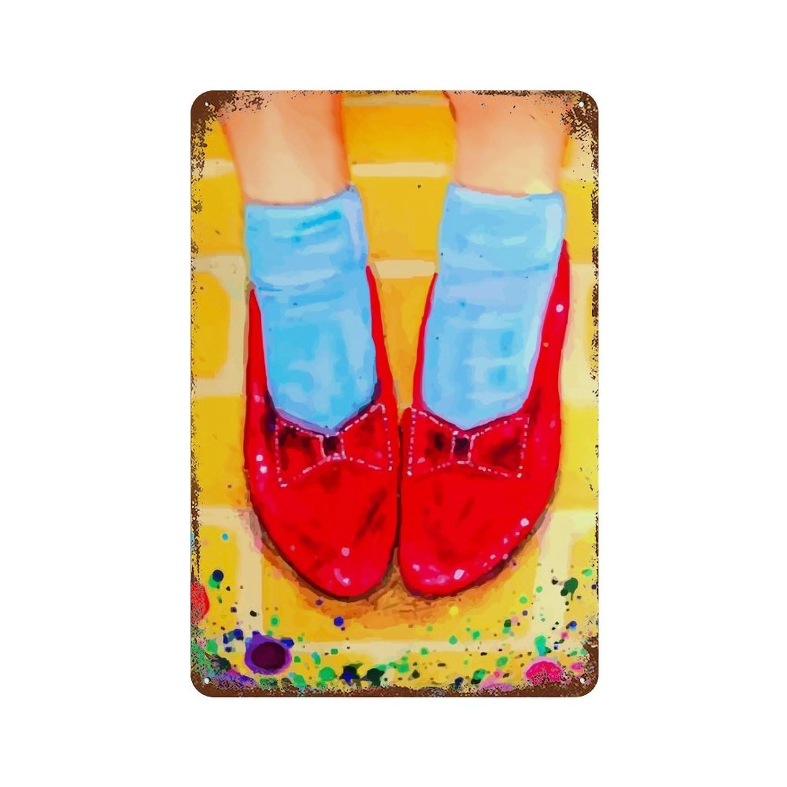 Amazon | ブリキ看板 オズの魔法使い 赤い靴 The Wizard of Oz 金属 