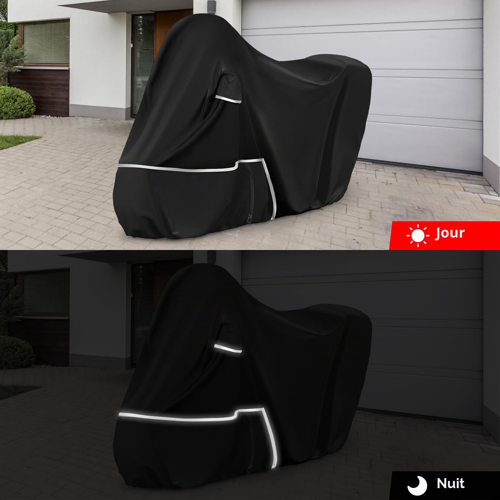 Bâche de Protection Moto, pour Piaggio mp3 400/500 (avec Coffre)