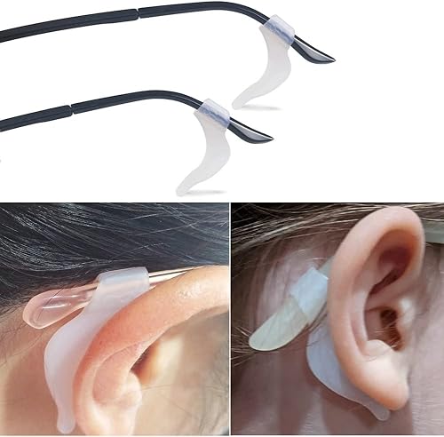 Miniatura 4 de YINGFENG 16 pares de soportes antideslizantes de silicona para gafas, soporte para lentes, agarre de silicona de alta calidad, se adapta a la