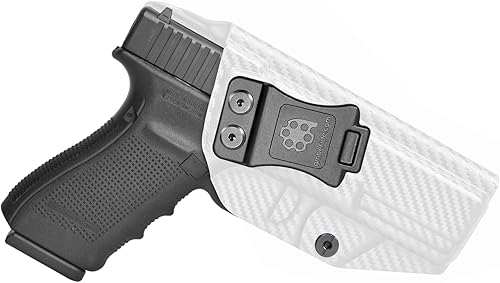 Miniatura 12 de Amberide Funda Glock 20 IWB, funda de transporte oculta Kydex para Glock 20/21/22 Gen3-5, lista para estándar y óptica, retención Posi-Click