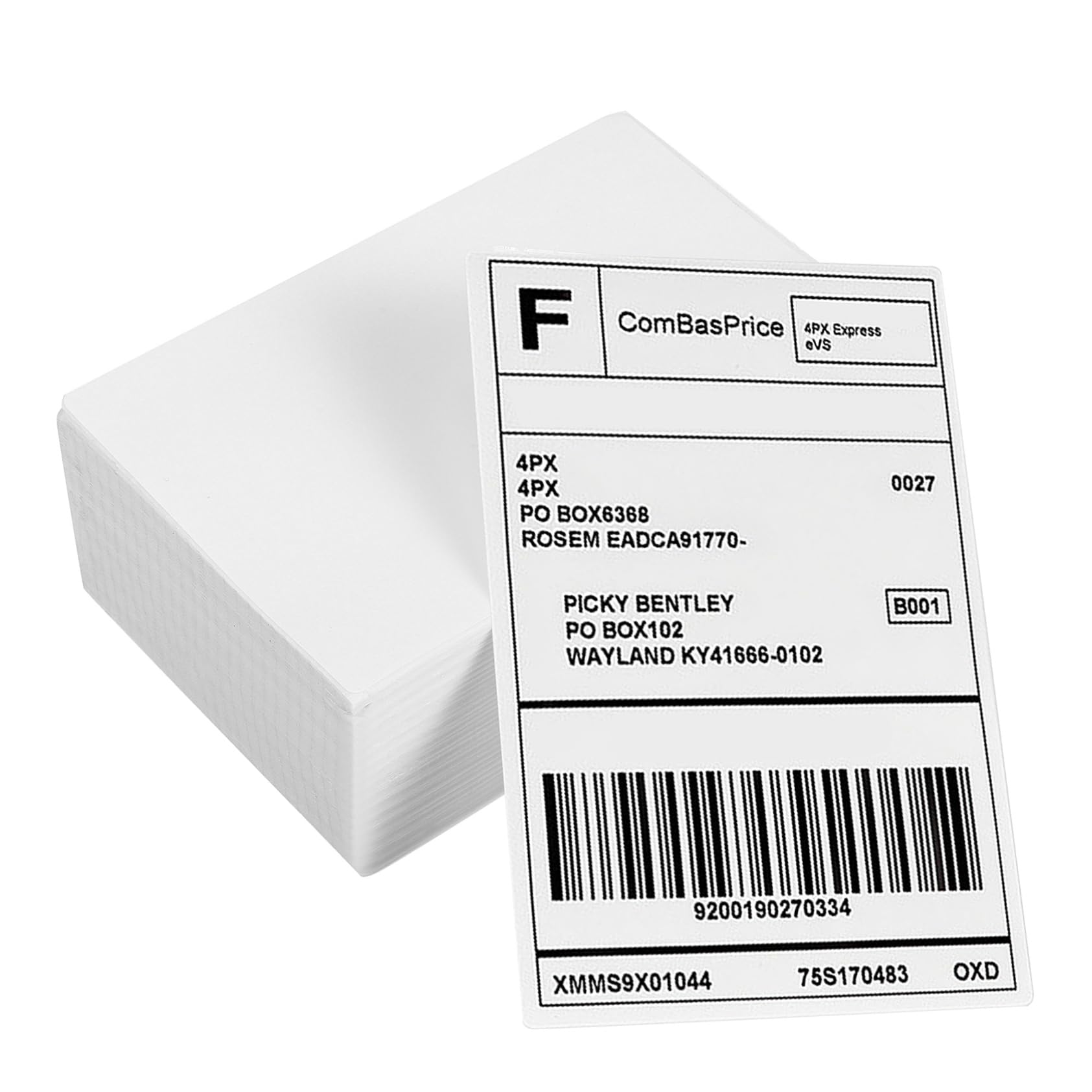 500 Stück Thermopapier Versandetiketten für Thermodrucker Selbstklebend aus Papier mit Einfacher Anwendung und Hoher Haltbarkeit für Versand und Lager