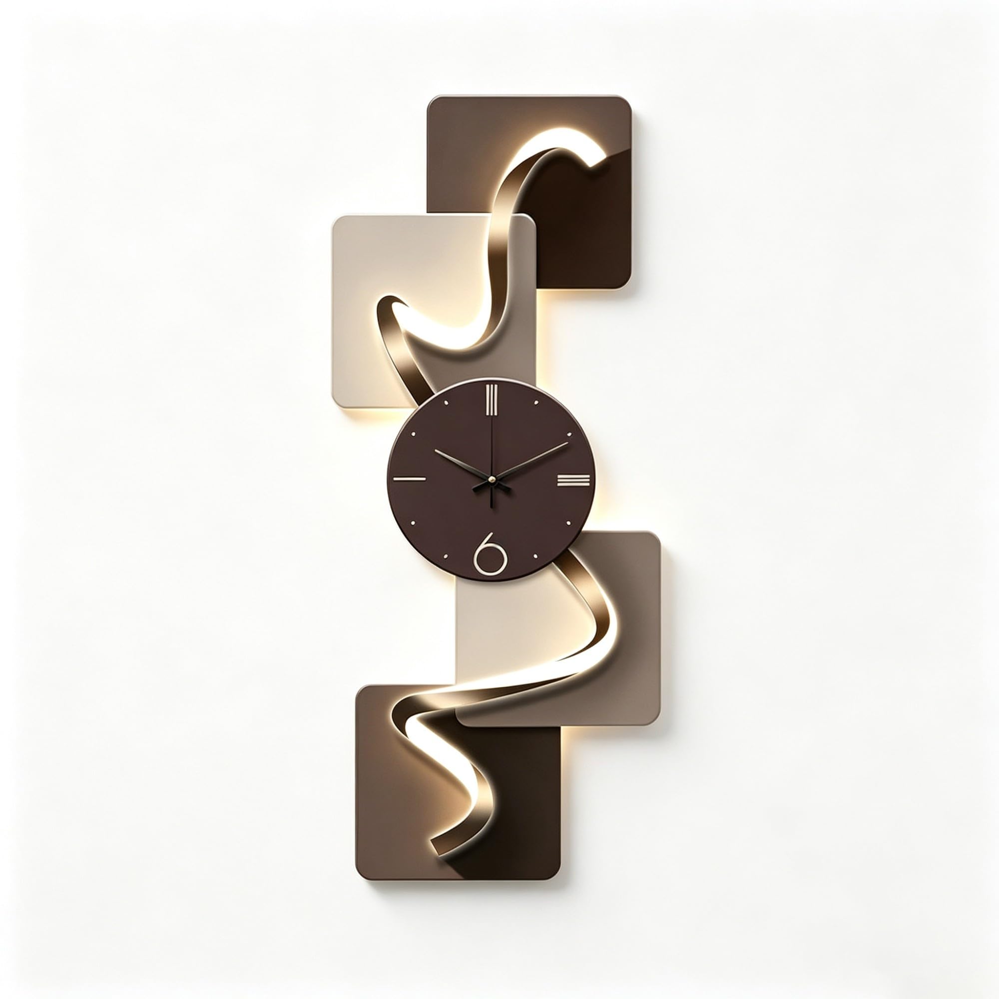 Orologio da parete moderno, design geometrico, silenzioso