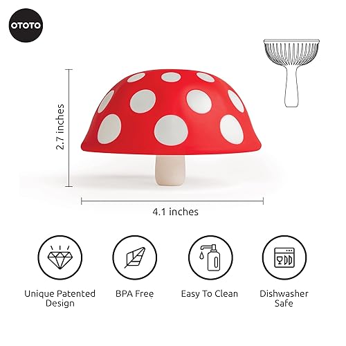 Miniatura 6 de OTOTO - Embudos de hongos grandes mágicos para llenar botellas  Embudo de alimentos de silicona sin BPA para aceite, salsas y sal  Embudo de cocina