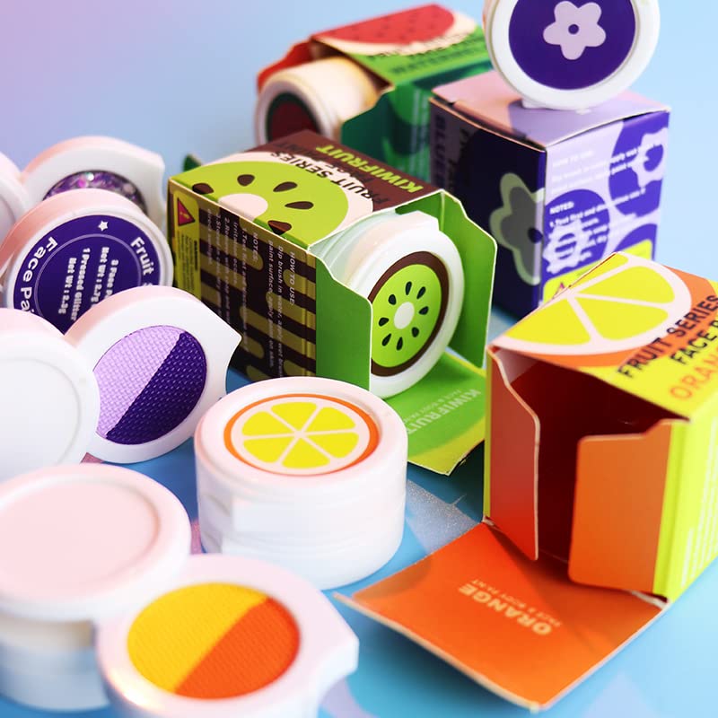 Miniatura 7 de Paleta de delineador de ojos activado por agua con purpurina de neón gruesa prensada, pintura corporal activada por agua, luz UV que brilla en la