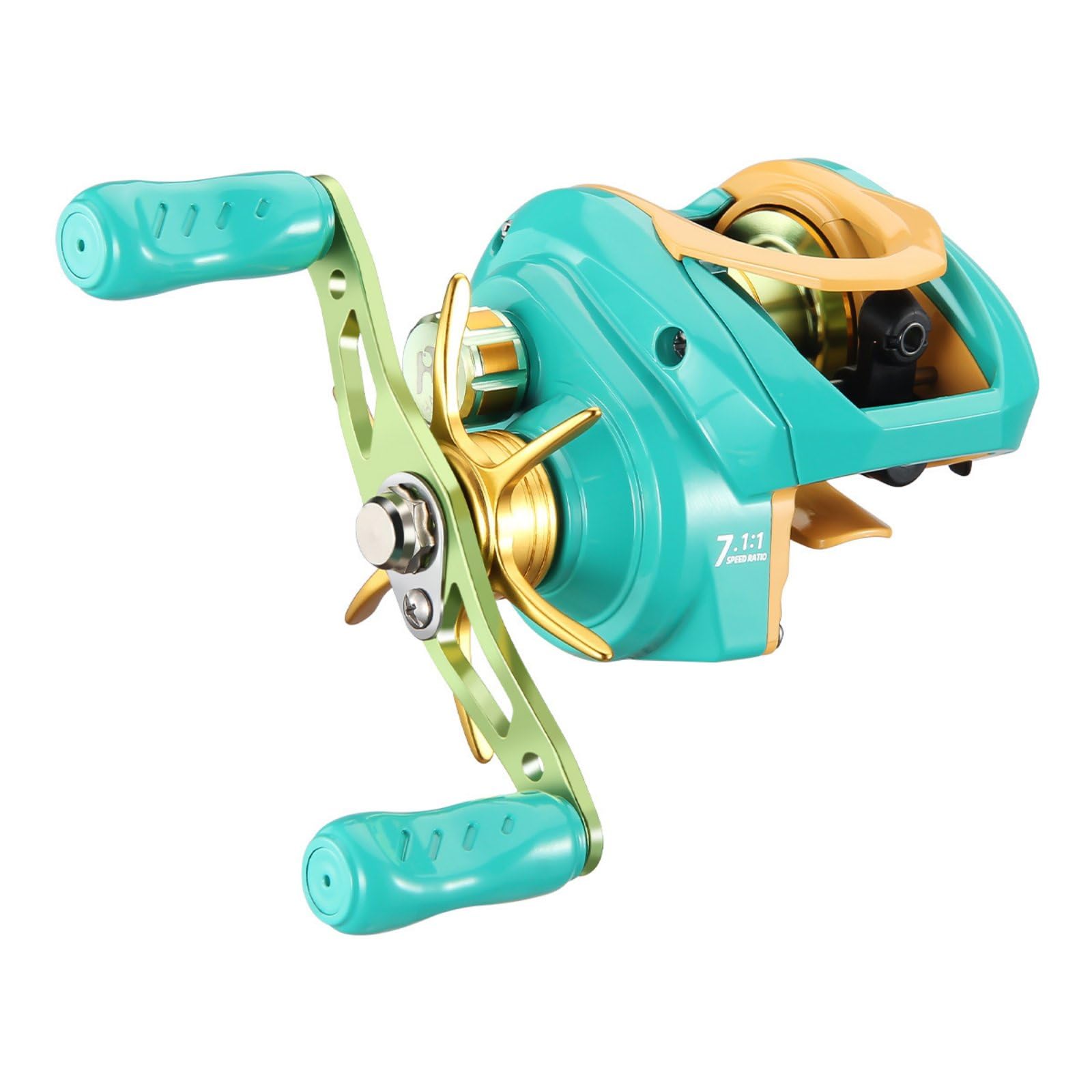 Carrete de Pesca Electrónico con Mecanismo Digital Inteligente Antienredos Mango Cómodo y Cuerpo de Nailon para Aficionados a la Pesca Excursiones y
