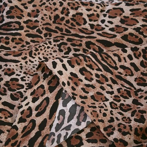 Sdy NTSD-XBW 4Pcs Leopard Bedding Sheets Queen Size Leopard Print Sheet Set Included 1 Fitted Sheet thumb #3