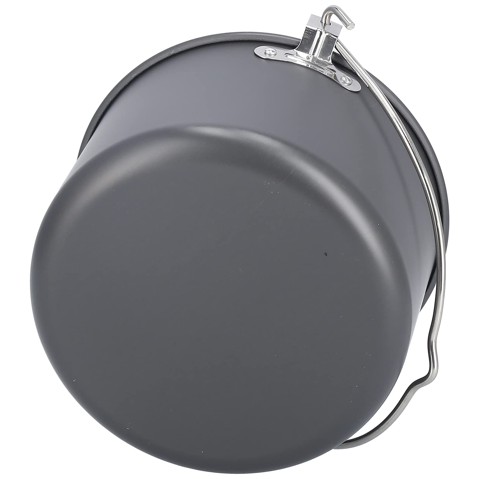 Akozon Marmite de Camping en Plein Air pour 6 à 8 Personnes – Marmite Suspendue Portable en Alliage d'aluminium avec Couvercle et Sac de Rangement pour la Cuisine au Feu de, la Randonnée et Les