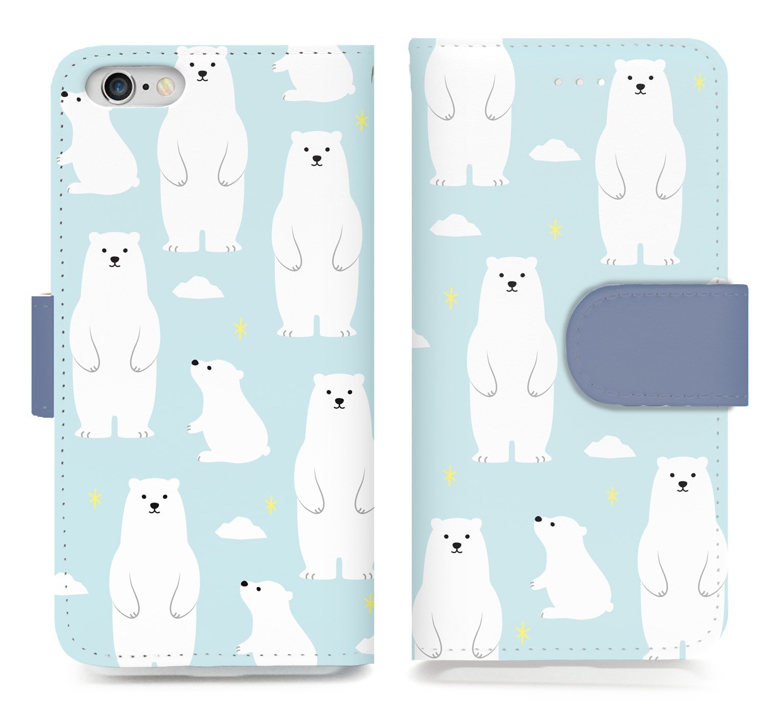 Amazon Co Jp 手帳型 Xperia X Performance So 04h用 しろくま こぐま 動物 可愛い アニマル デザイン イラスト スマートフォン カバー カード ポケット 付 スタンド 機能 マグネット式 Xperia X Performance So 04h ブルー 家電 カメラ