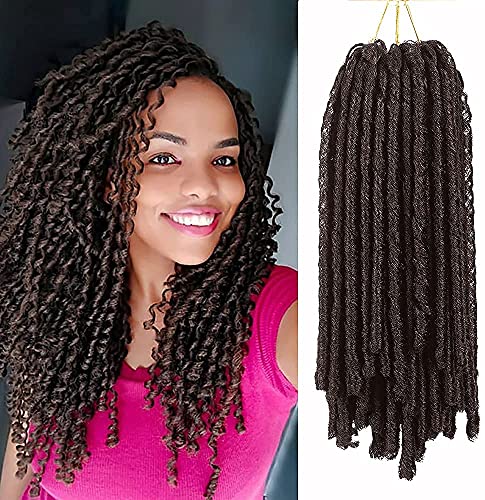 12 Inch Goddess Faux locs Crochet Hair 3 Packs Straight Goddess Locs Synthetic Hair Extensions Braiding Hair Soft Gypsy