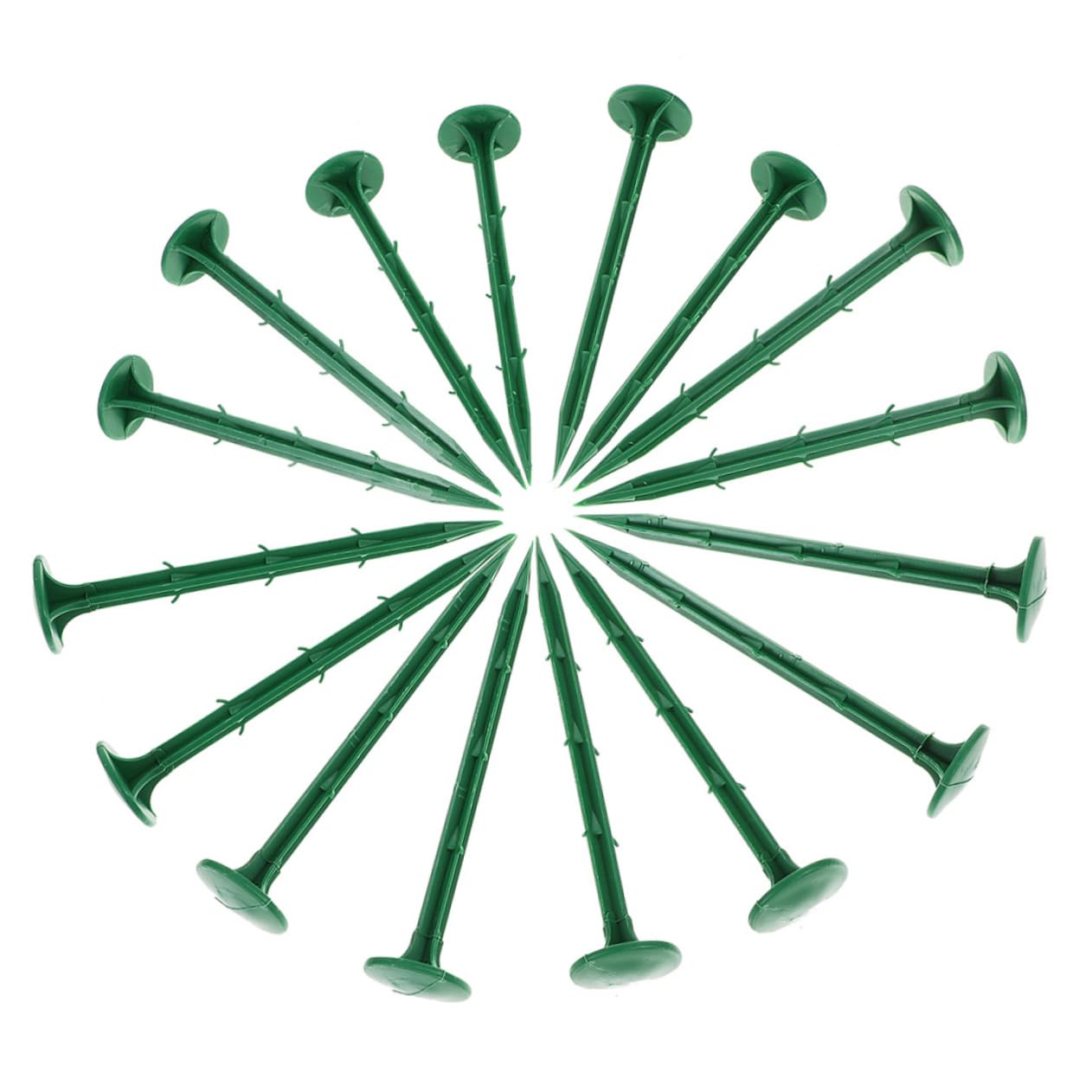 Piquets Fixation 150 Plastique Verts de Jardin en Pièces Extérieure
