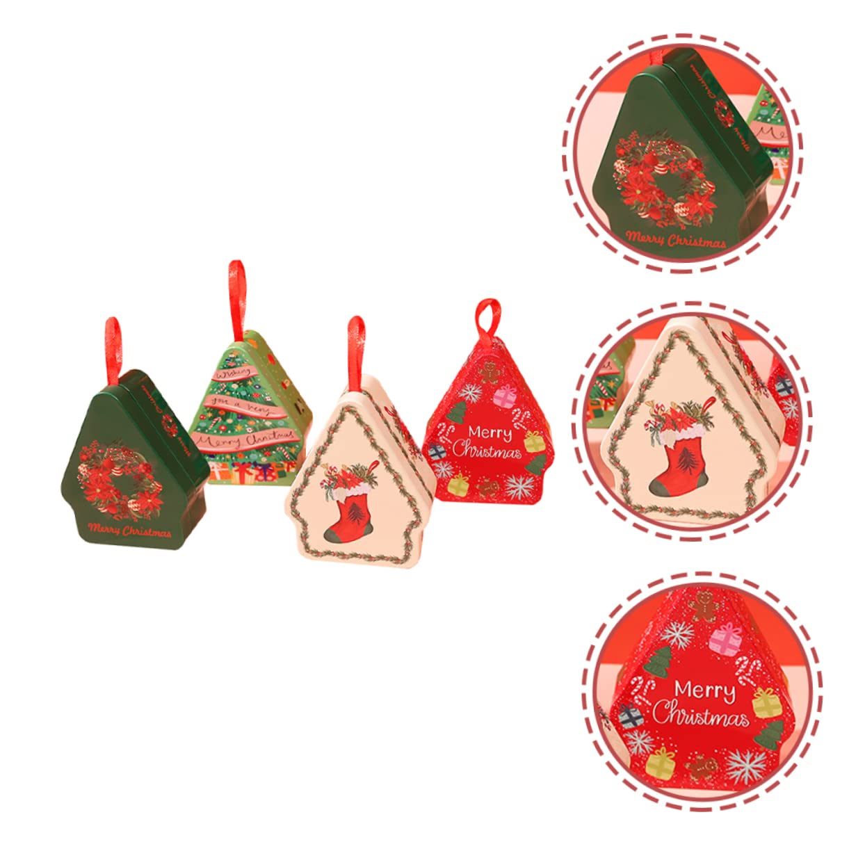 COLLBATH 20pezzi Scatole Natalizie Per Biscotti e Dolci Decorazioni Festive Per Regali Natale e Trattamenti Design e Versatile Per e Piccole