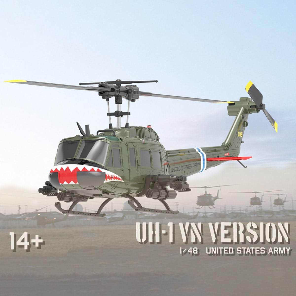 Amazon.com: iREOGAME C032 UH-1 Huey Remote Control Helicopter, 1
