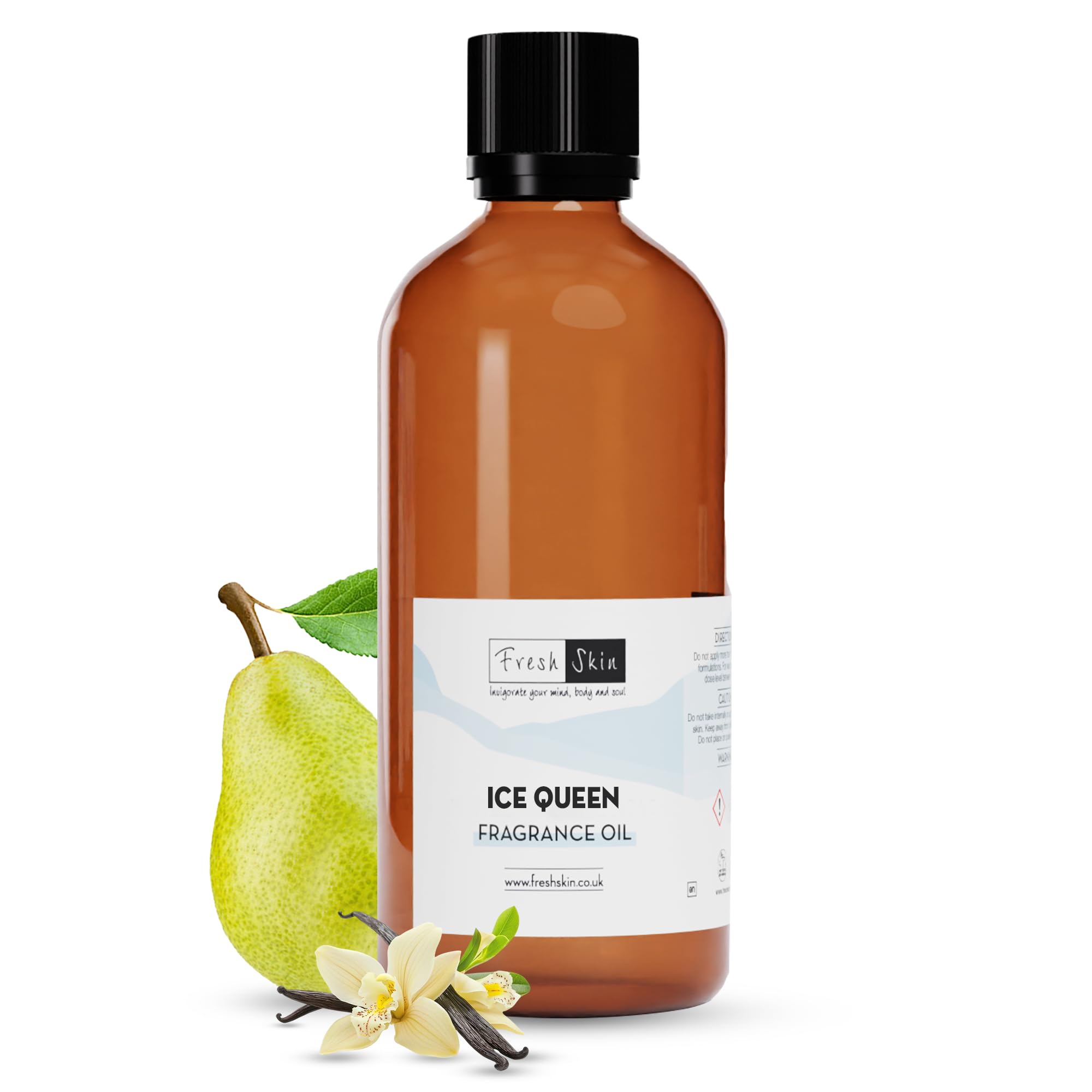 Freshskin Beauty LTD | Ice Queen Fragrance Oil 100ml - Candles, Bath Bombs, Soap Making, Reed Diffusers & Wax Melts - Cosmetic Grade - Vegan Friendly - A Rich, Complex, & Long Lasting Scent!