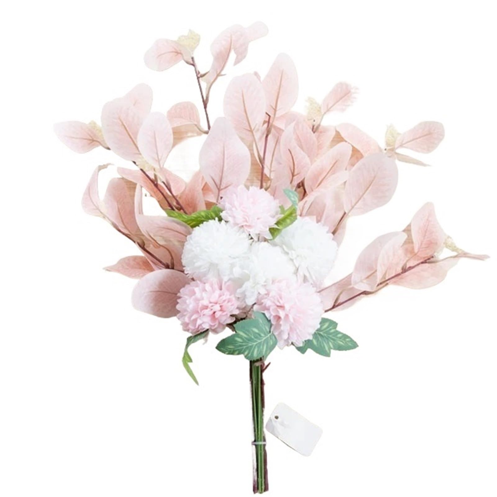 LuoAXINN Artificial Flower Branches 50cm Artificial Flower White Fake Plants Blue Bride Bouquet Hydrangea Chrysanthemum Silk Floral For Vase Wedding Home Room Decoration(Color3)