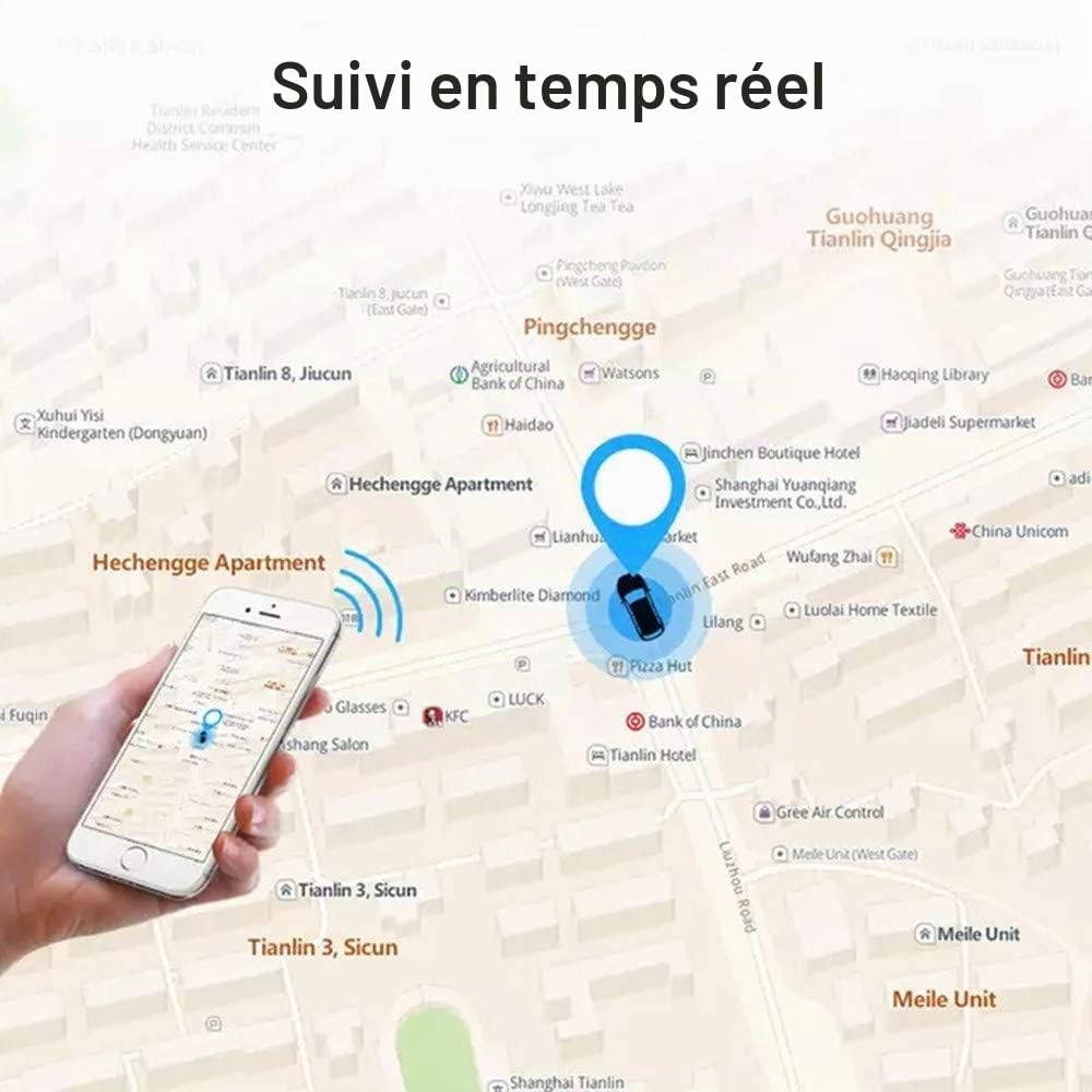 Winnes GPS Tracker pour Voitures/véhicules, Huile à Distance 4G TK806 LTE et Coupure de Courant, antivol et antiperte, positionnement en Temps réel, Plateforme/APP Gratuite