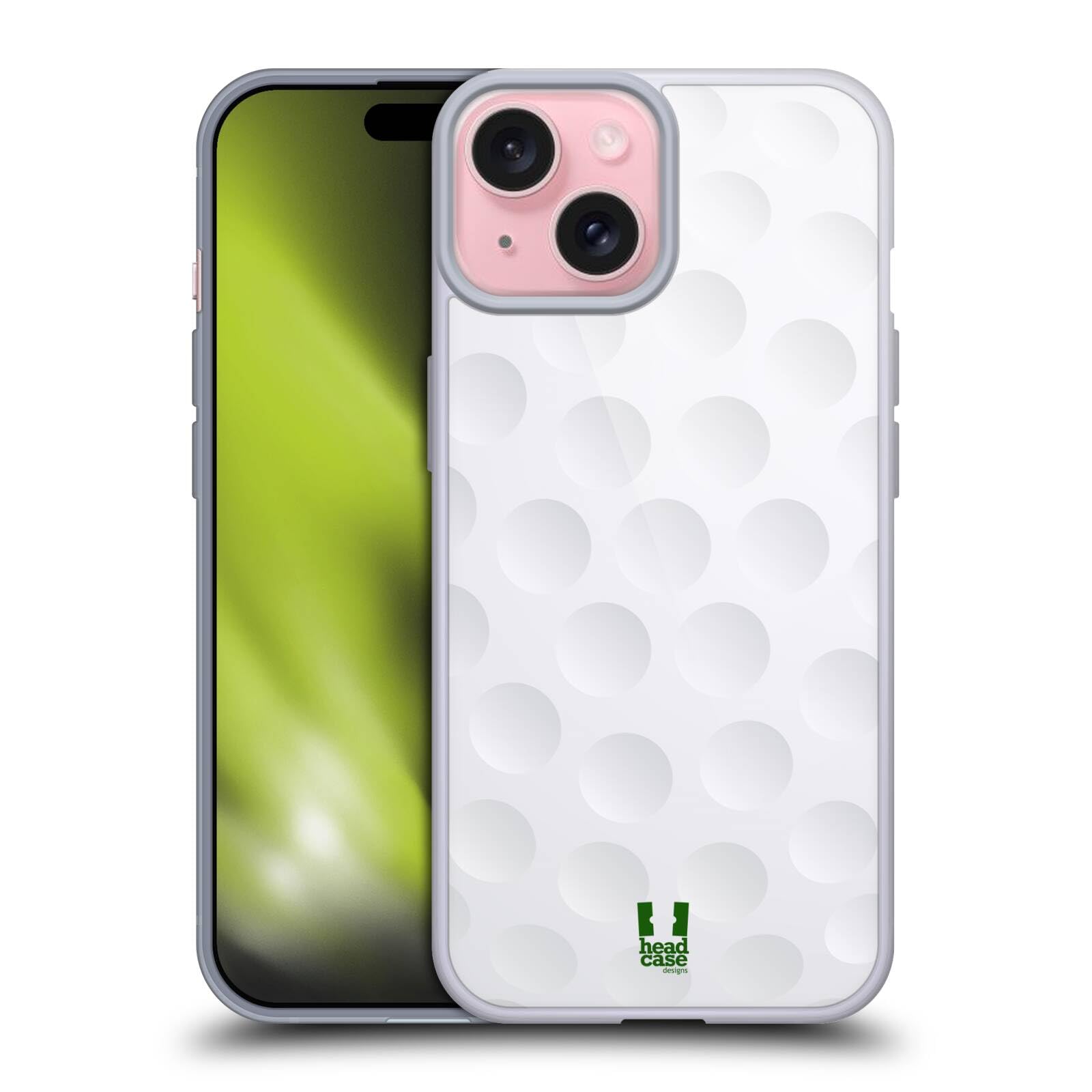 Head Case Designs Golf Ball Collection Gel Case [Military Grade Protection] Compatible with Apple iPhone 15 and Compatible with MagSafe
