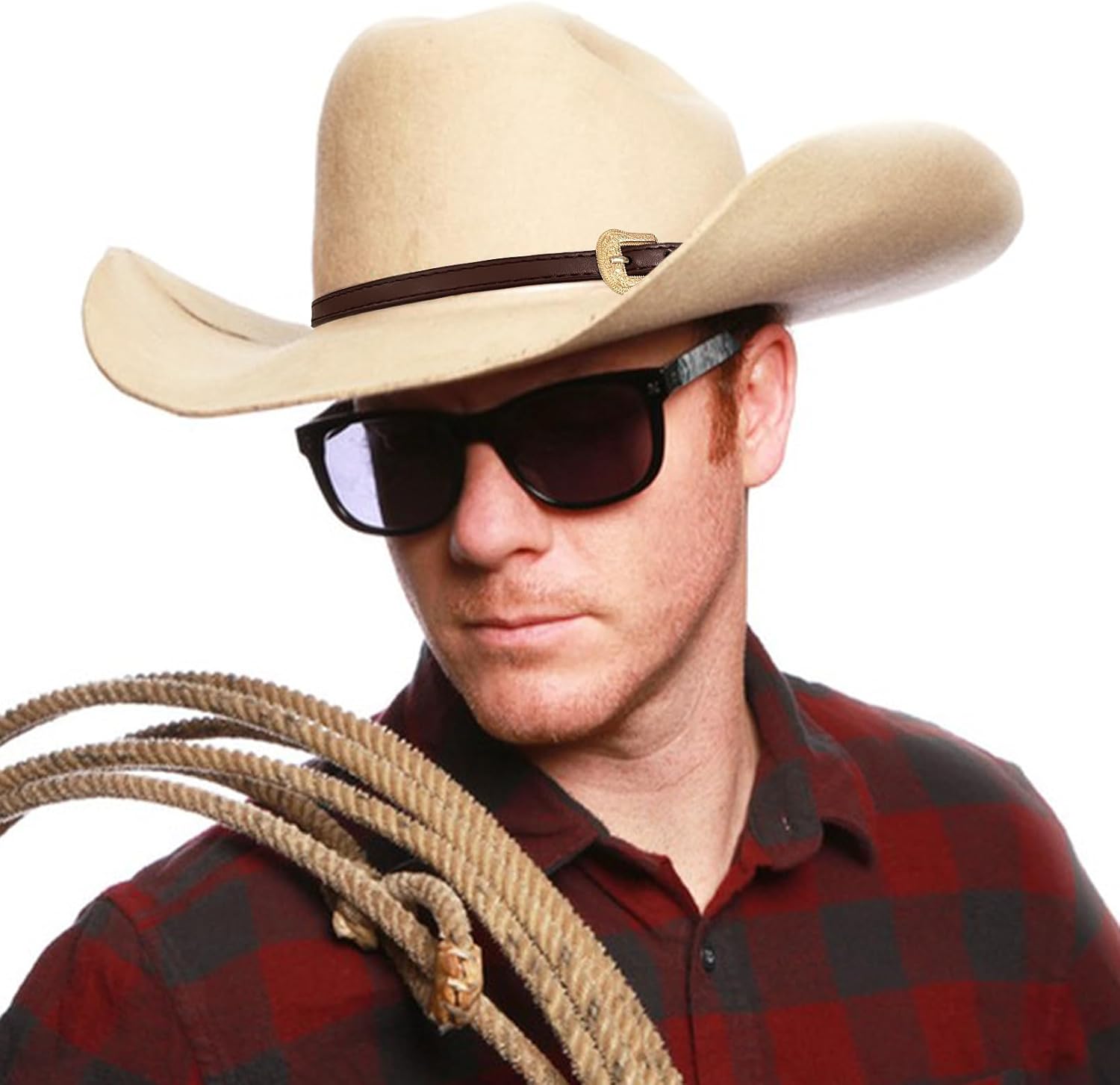 Cowboy Hat Bands for Men Women Western/Fedora/Panama/Straw Hat Belts Leather Cowgirl Hatbands - Image 5