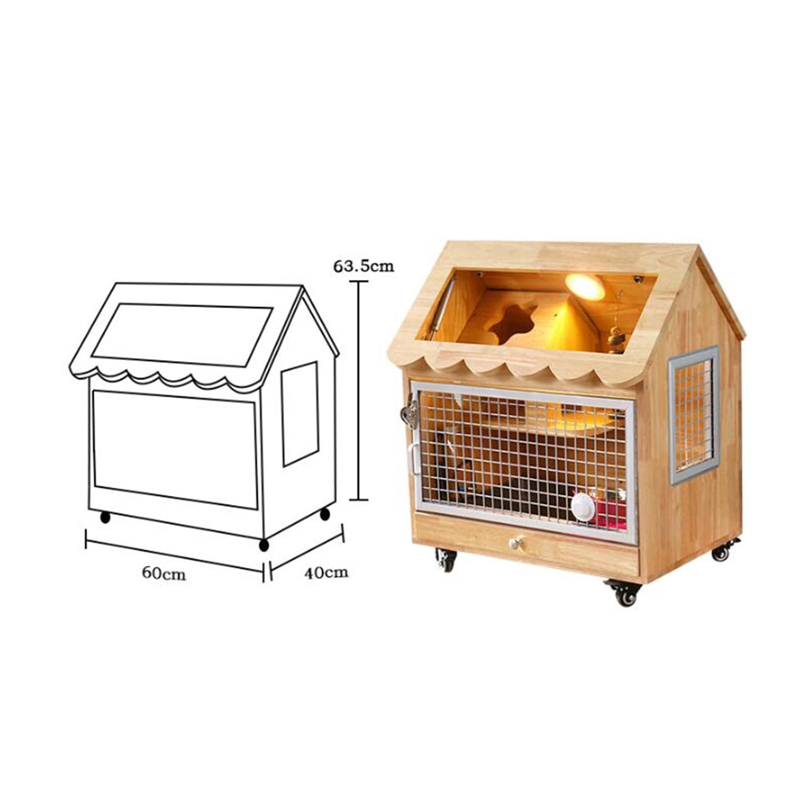 villa per gatti L'armadio for animali domestici della villa for non occupa spazio interno Per interni