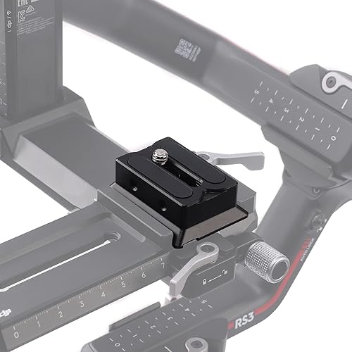 Placa base de liberación rápida superior mejorada para DJI Ronin RS2 RSC2 RS3 Pro estabilizador de cardán Arca-Swiss Standard Camera Tripod Ballhead
