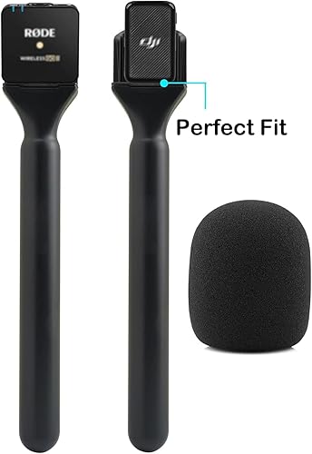Miniatura 6 de Soporte de micrófono para Rode Wireless GO 2 II, soporte de micrófono compatible con DJI Mic 21 Hollylandia Micrófono inalámbrico de mano, reducción