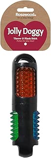 Rosewood 40341 Mehrfarbiger, Blinkender Wurf- und Apportierstab - interaktives Hundespielzeug aus TPR-Gummi, Länge: 19 cm im test