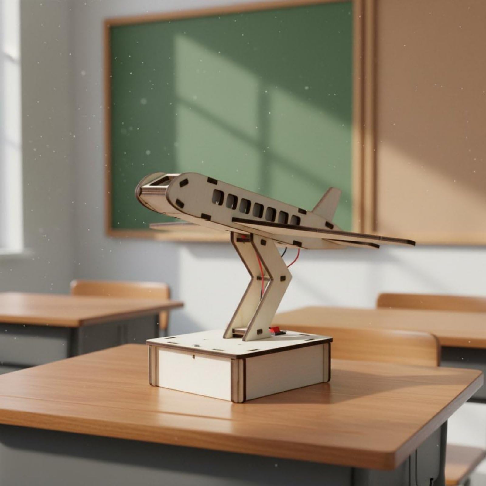 MagiDeal Modello Aereo in Legno Kit Modello Aereo Set Assemblaggio Giocattolo Educativo Progetto Scientifico Pezzi Tagliati con Precisione Montaggio Pulito