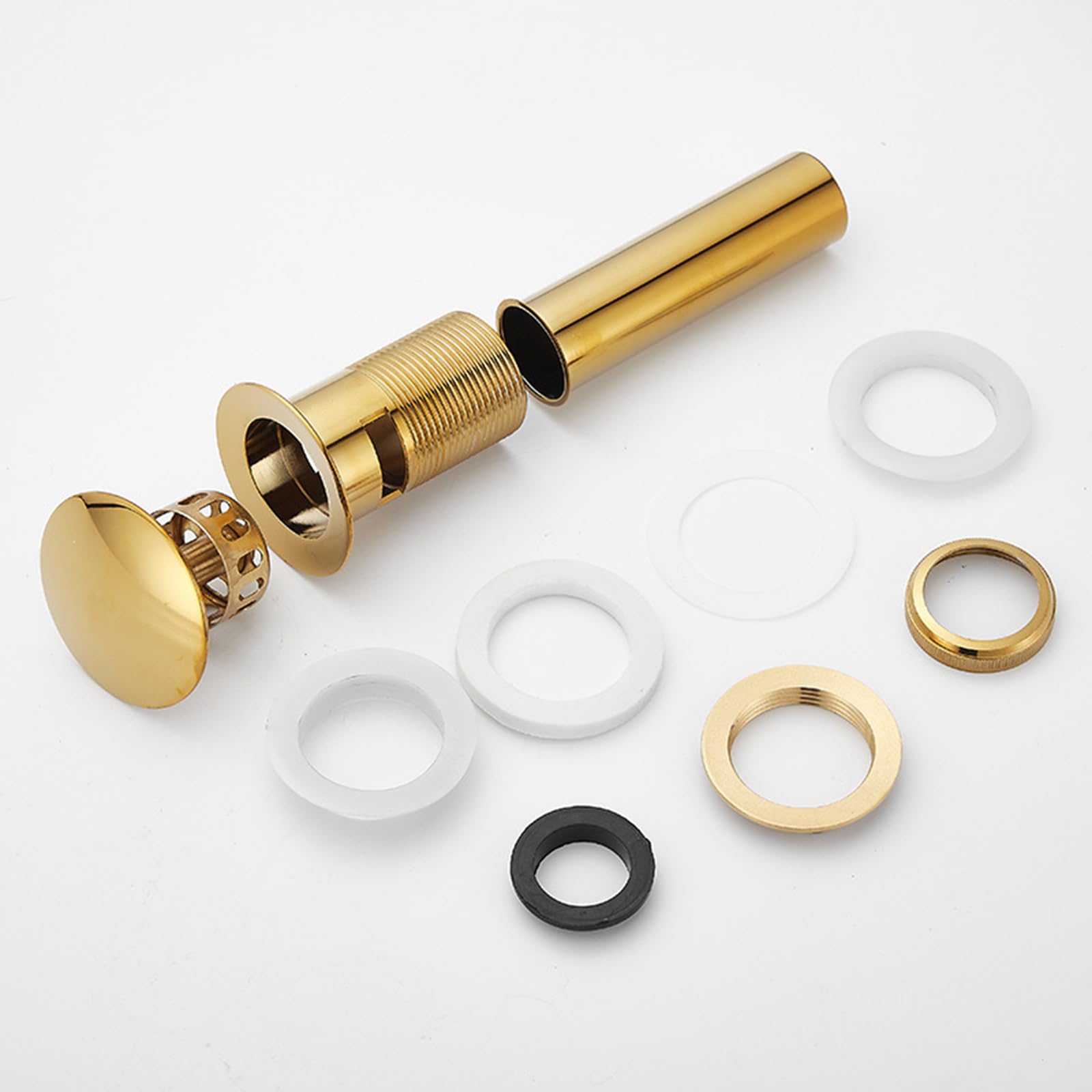 Piletta Lavabo Bagno Click Clack Piletta Bidet Click Clack Pop Up Valvola Di Scarico 11/4 Tappo Click Clack Lavabo Tutto In Rame,oro,Non Poroso