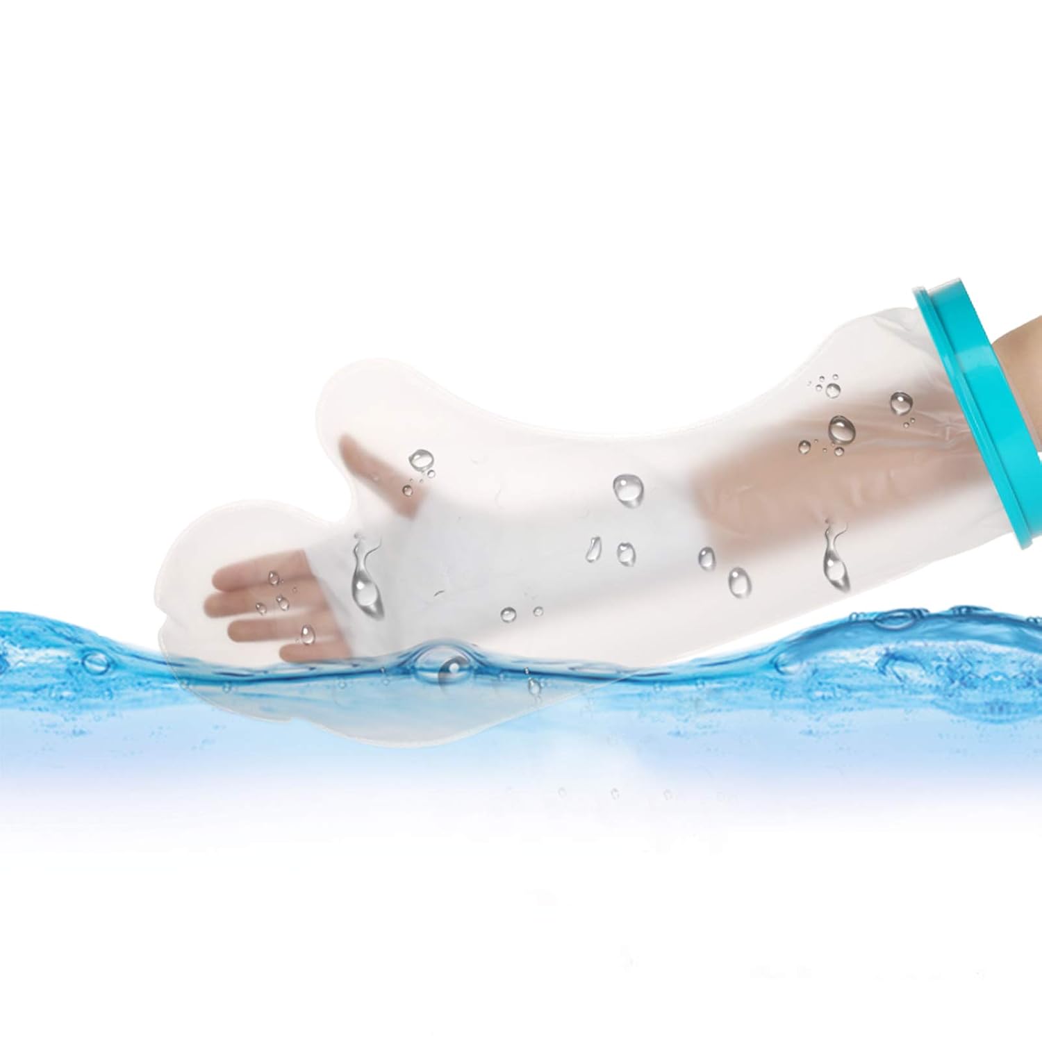 Sonew Adult Arm Cast Cover for Shower Bath, Cast Cover for Shower Bath, Cast Protector Keep Cast Bandage Dry for Shower Short Arm, Light & Travel-Friendly
