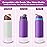 Alwenid 2PCS Silicone Water Bottle Boot for Owala 24 Oz, Anti-Slip Protective Sleeve Bottom Bumper Protector for FreeSip, Twist, and Flip Stainless Steel Water Bottles(Shiny Pink+Purple)