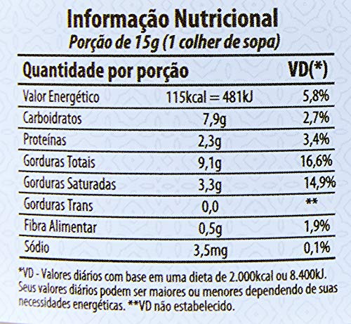DAILYLIVE Pasta Castanha De Caju Leite De Coco Eat Clean - 300G