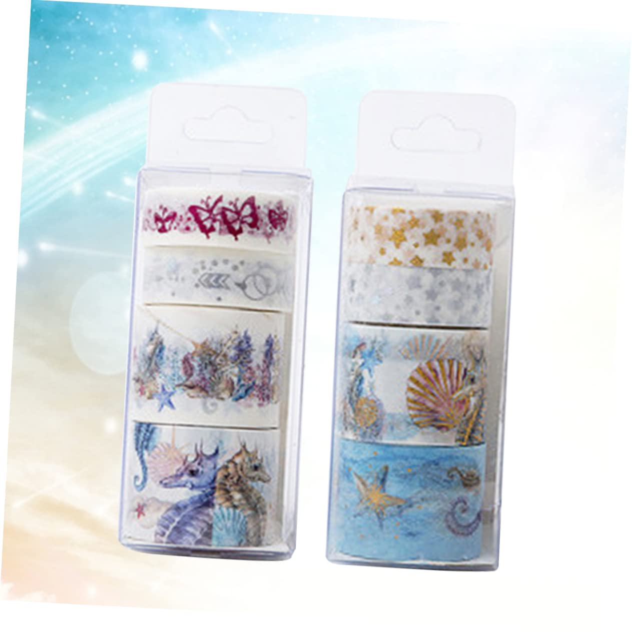 NUOBESTY 6stücke Kawaii Unterwasserwelt Washi Tape Buntes Klebeband Für Bastelprojekte Schulbedarf Und Scrapbooking Zufälliger Stil
