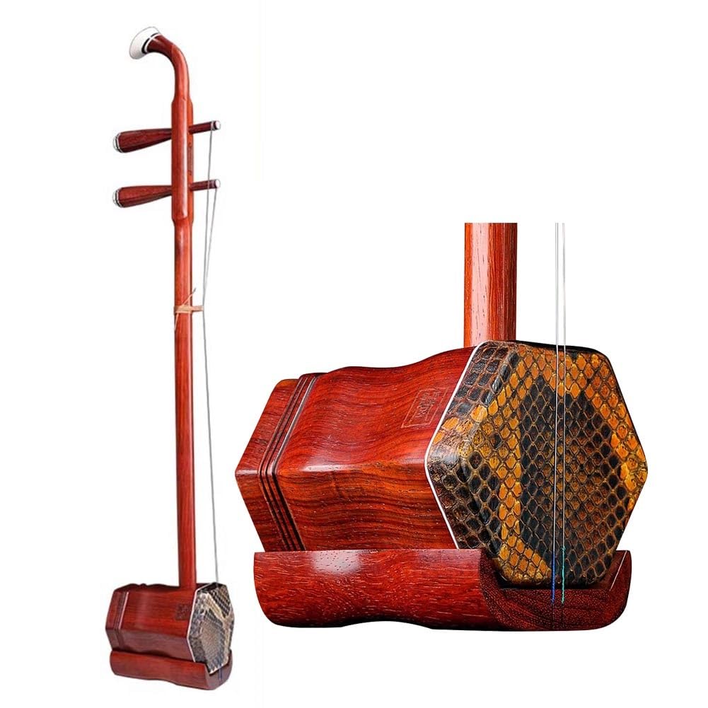 Erhu Cinese, Strumento A Corde (violino Cinese A Due Corde) Strumento Tradizionale Nazionale Erhu Per Principianti, Esibizioni E Esami Di Livello(Red-B)