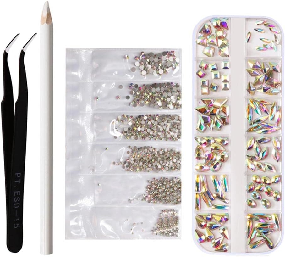 Rhinestones Flat Back Glitters Tips Decorations Jewelry Making