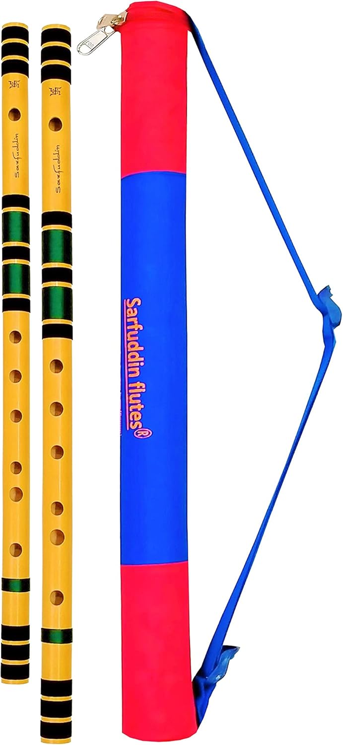 Sarfuddin Flutes 2 Bansuri Combo Set Right Hand Scale G