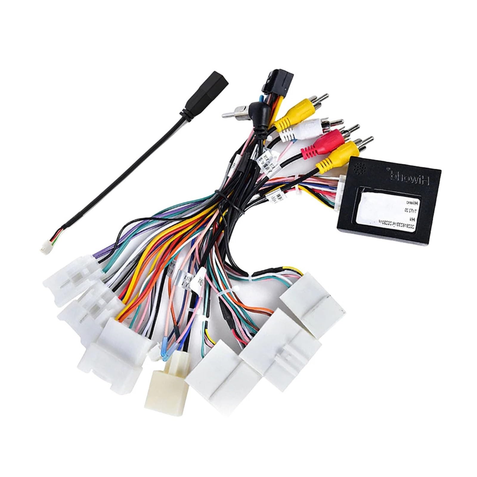 Adaptador de arnés de cableado para caja CANbus, cable de alimentación de audio estéreo para automóvil, cable de radio, adaptador de cable compatible con Toyota RAV4 2013-2015