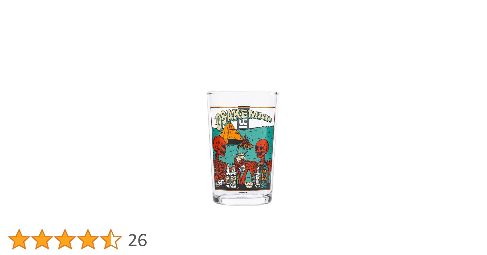 Amazon | 【公式】OSAKEMAN ミニグラス -180ml- HILLS FIELD お酒マン