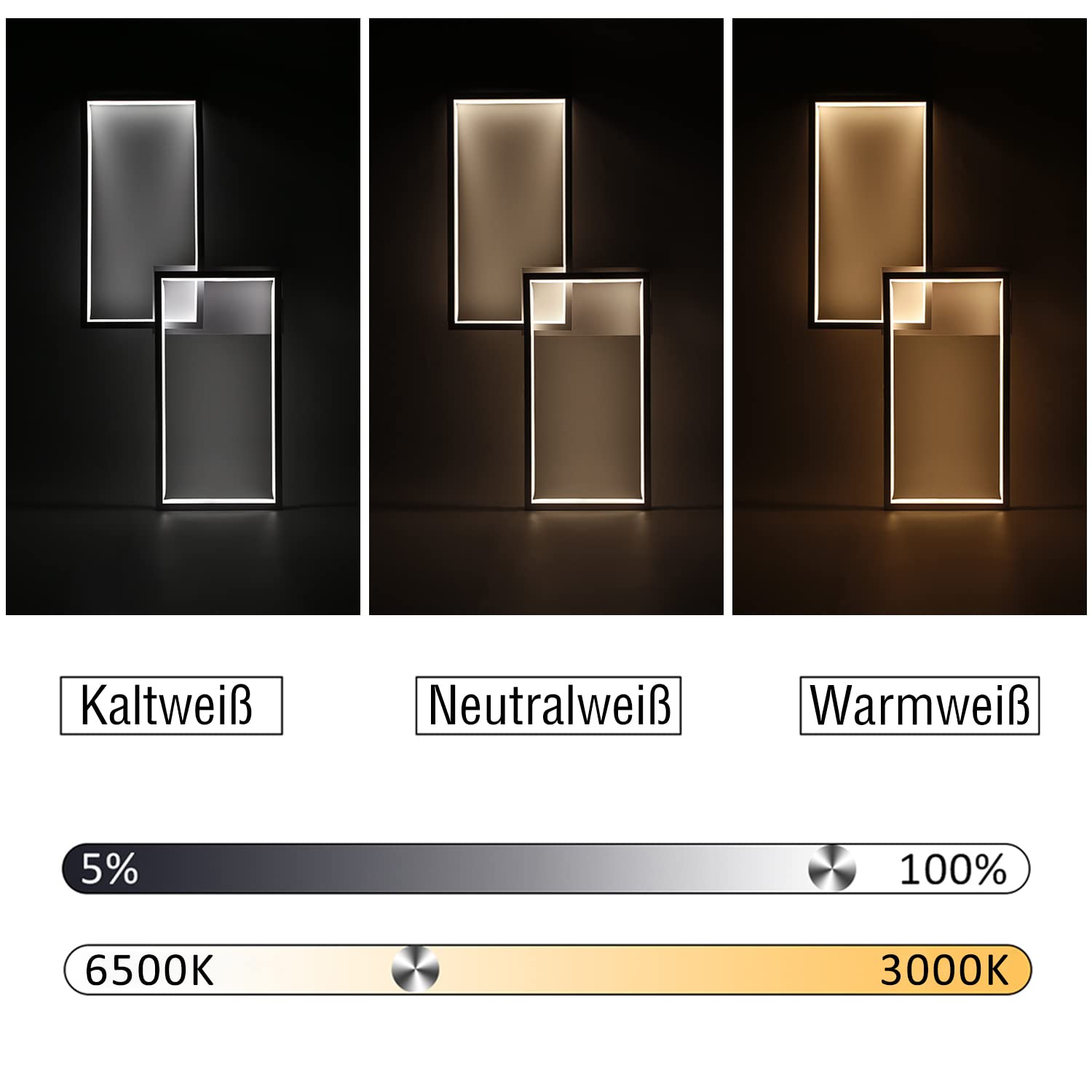CBJKTX Deckenlampe Wohnzimmer Deckenleuchte Dimmbar - LED Modern mit | Fernbedienung Wohnzimmerlampe Schwarz Lang 60CM Schlafzimmerlampe Metall Küchenlampe Schlafzimmer küche Flur Arbeitszimmer