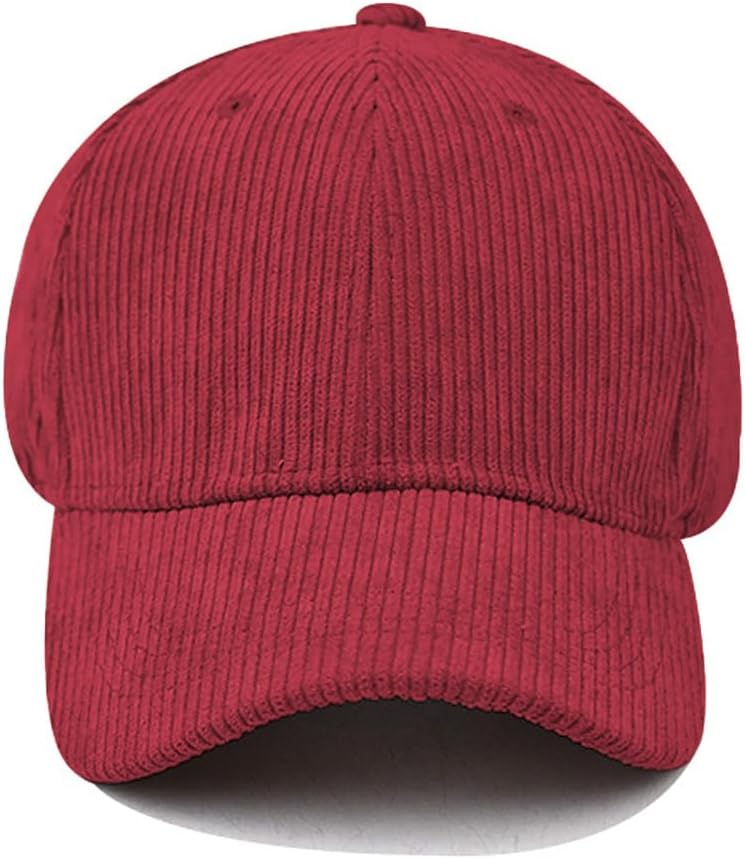 Baseball Cap for Men Women Adjustable Sports Hat Vintage Corduroy Hat Trucker Cap - Image 3