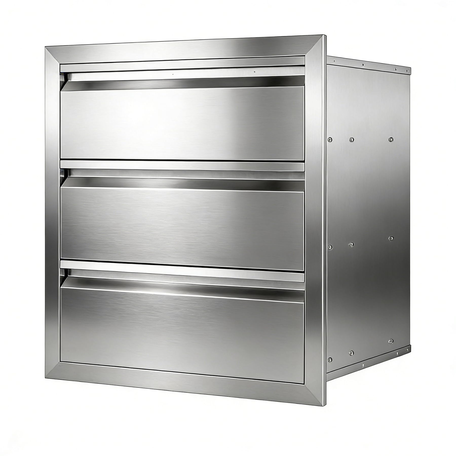 Outdoor Kitchen Drawers Stainless Steel Flush Mount Outdoor Kitchen Cabinets for Outdoor Kitchens &amp; BBQ Islands 18" W x 20.5" H x 20.5" D