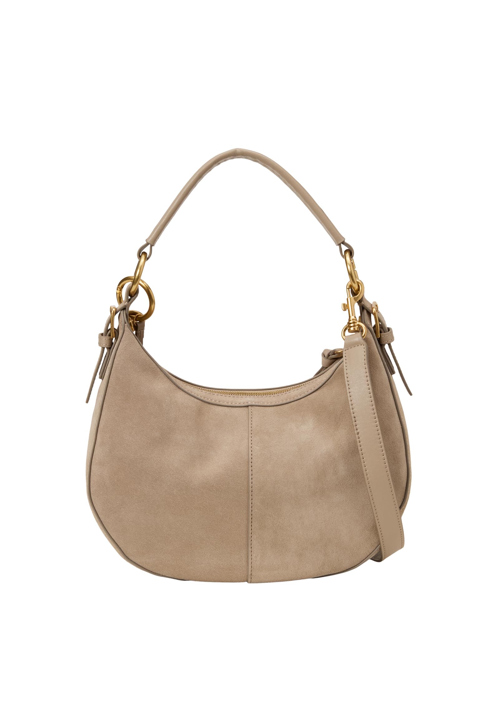 Marc O'Polo Pelle borsa a tracolla Pernille Hobo Bag Earthy Taupe grigio talpa