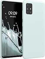 Vista 74 de kwmobile Funda compatible con Samsung Galaxy A52 / A52 5G / A52s 5G - Funda de Teléfono de Silicona TPU con Acabado Suave - Arrecife Azul