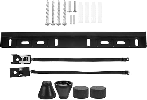 Soporte de pared para TV sin taladro, para televisores sin tachuelas, con almohadilla protectora de esponja de fácil instalación, montaje para