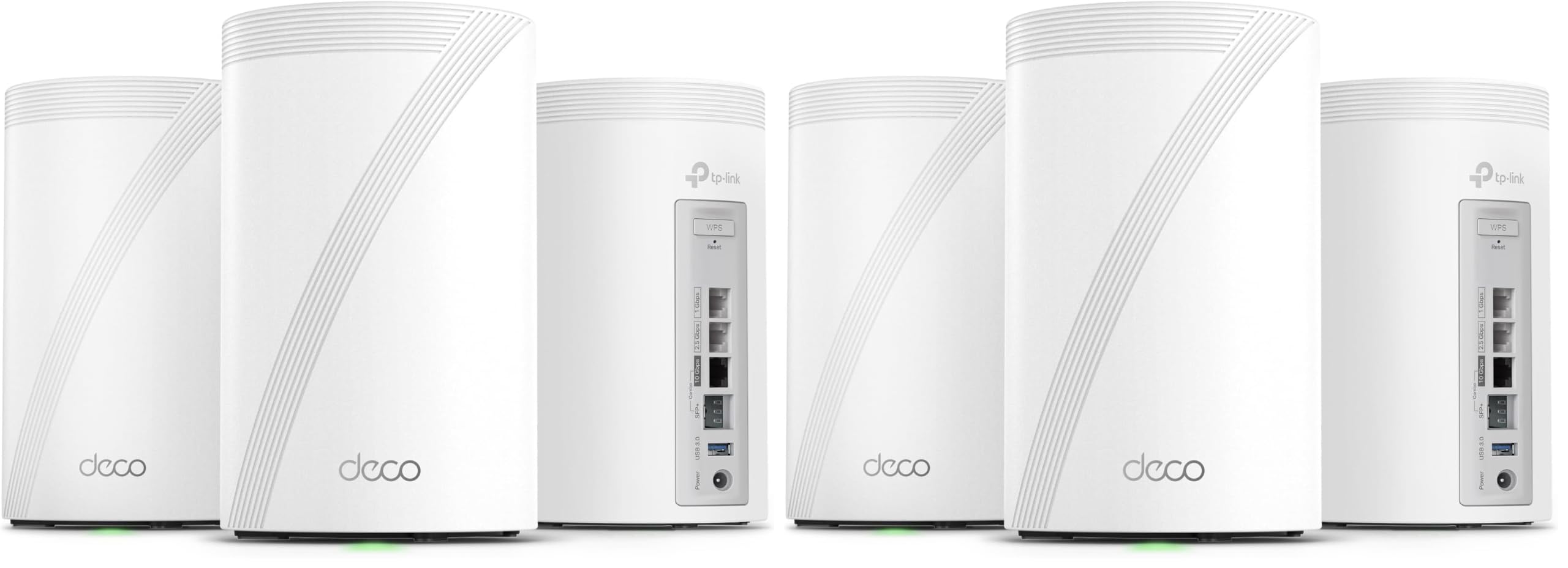 TP-Link Deco 7 Pro BE17000 Tri-Band Wi-Fi 7 Whole Home Mesh System | 9-Stream 17Gbps | 10G RJ45/SFP+ Combo, Multi-Gig Wired Backhaul, Up to 8500 Sq.ft, HomeShield, MLO,320 MHz (Deco BE77) (Pack of 6)
