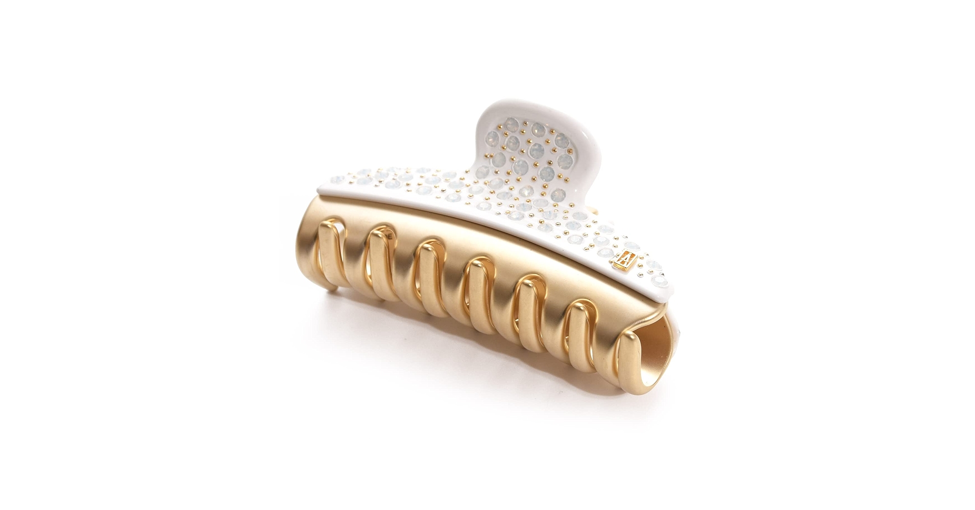 【新品】アレクサンドル　ドゥ　パリ　ヘアクリップ　ベージュM スワロフスキー M クリップ｜ALEXANDRE DE PARIS（アレクサンドル ドゥ パリ）