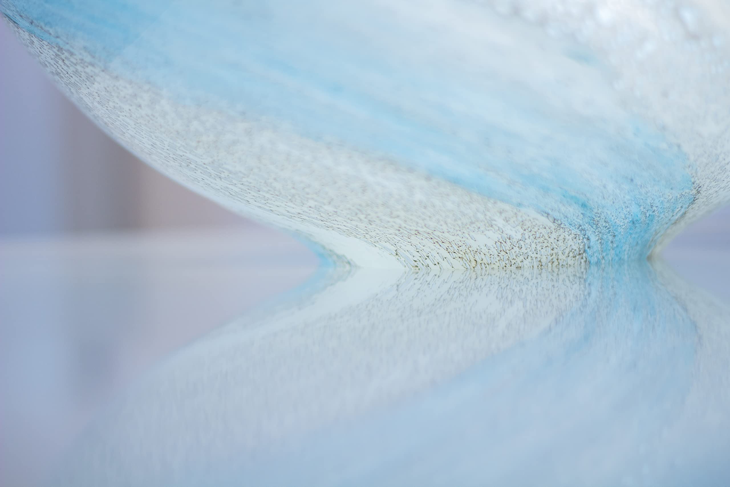 Table lamp, Blue, White